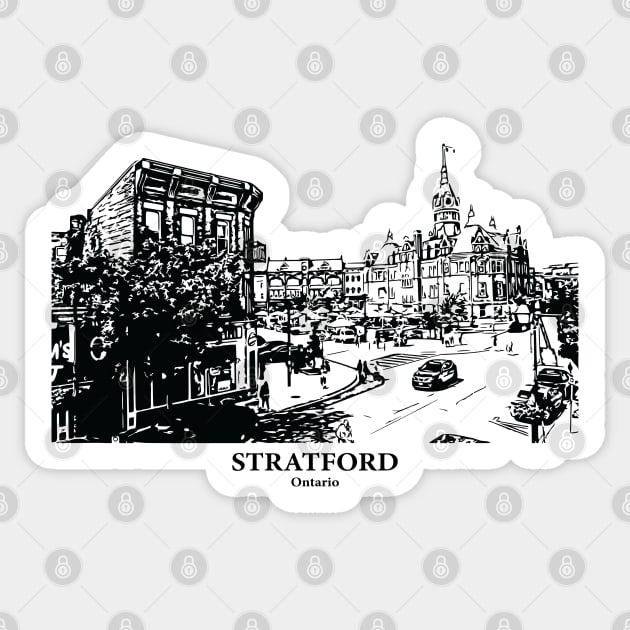 Stratford - Ontario Sticker by Lakeric